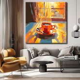 Still life coffee cup painting by numbers